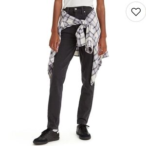 Levi's Gray Denim Mom Jeans